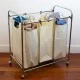 Home Basics Triple Rolling Canvas Laundry Sorter Hamper on Wheels, Natural, LH45685 Shop quality Home Basics Triple Rolling Canvas Laundry Sorter Hamper on Wheels, Natural in Kenya from vituzote.com Shop in-store or online and get countrywide delivery!