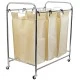 Home Basics Triple Rolling Canvas Laundry Sorter Hamper on Wheels, Natural, LH45685 Shop quality Home Basics Triple Rolling Canvas Laundry Sorter Hamper on Wheels, Natural in Kenya from vituzote.com Shop in-store or online and get countrywide delivery!