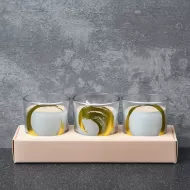 Candlelight Spa Day Relax Set of 3 Glass Wax Filled Pots Lavender & Vanilla Scent