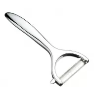Master Class Diecast Y Shaped Swivel Peeler, Silver Stainless Steel Blade