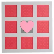 Premier Kids Heart Multi-Photo Frame for 8 Photos, Pink
