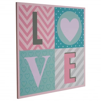 Premier Kids Love Wall Plaque - Multi-Colour