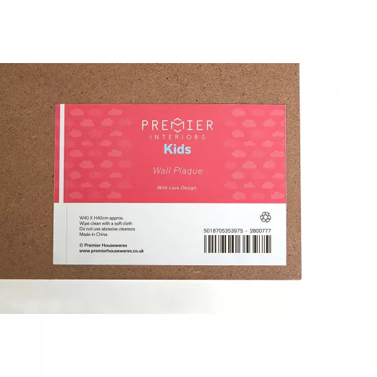 Premier Kids Love Wall Plaque - Multi-Colour, 2800777 Shop quality Premier Kids Love Wall Plaque - Multi-Colour in Kenya from vituzote.com Shop in-store or online and get countrywide delivery!