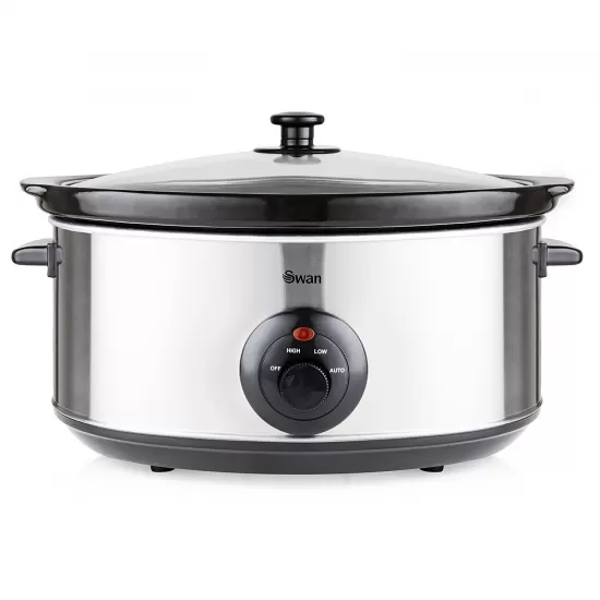 Shop quality Swan 6.5 Litre Oval Stainless Steel Slow Cooker with 3 Cooking Settings, 320W - Silver in Kenya from vituzote.com Shop in-store or online and get countrywide delivery!