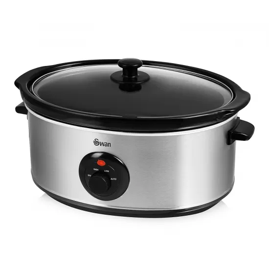 Shop quality Swan 6.5 Litre Oval Stainless Steel Slow Cooker with 3 Cooking Settings, 320W - Silver in Kenya from vituzote.com Shop in-store or online and get countrywide delivery!