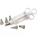 Sweetly Does It Icing Syringe With 6 Stainless Steel Nozzles