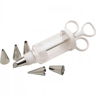 Sweetly Does It Icing Syringe With 6 Stainless Steel Nozzles