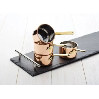 Master Class Professional Stainless Steel Mini Saucepan / Serving Pot, 10 cm ( Mini)