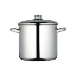 Master Class Induction-Safe Stainless Steel Stock Pot with Lid, 7 Litres