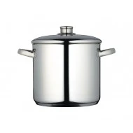 Master Class Induction-Safe Stainless Steel Stock Pot with Lid, 7 Litres