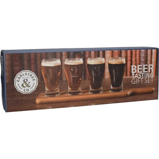 Creative Tops Earlstree & Co Beer Tasting Gift Set (Set of 4 Mini Pint Glasses with Wooden Serving Board), 5226229 Shop quality Creative Tops Earlstree & Co Beer Tasting Gift Set (Set of 4 Mini Pint Glasses with Wooden Serving Board) in Kenya from vituzote.com Shop in-store or online and get countrywide delivery!