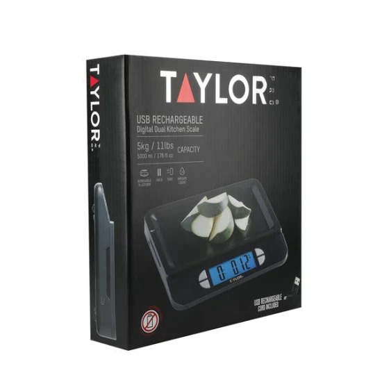 Shop quality Taylor Pro USB Rechargeable Kitchen Scales with TARE Function, Gift Boxed, 5 kg / 5000 ml Capacity in Kenya from vituzote.com Shop in-store or online and get countrywide delivery!