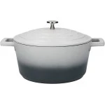 Master Class Lightweight Casserole Dish with Lid, Induction Hob +Oven Safe , Ombre Grey, 4 Litre/24 cm