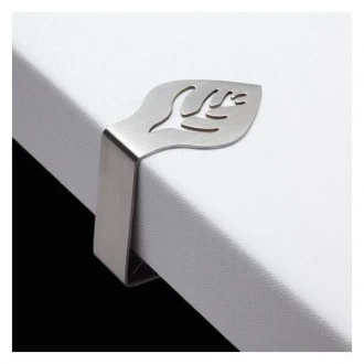 Kitchen Craft Set of 4 Leaf Shaped Stainless Steel Table Cloth Clips