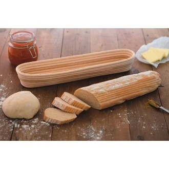 Kitchen Craft Baguette Proving Basket - Rattan