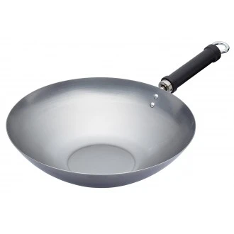 Kitchen Craft Orient Carbon Steel Wok, 30 cm