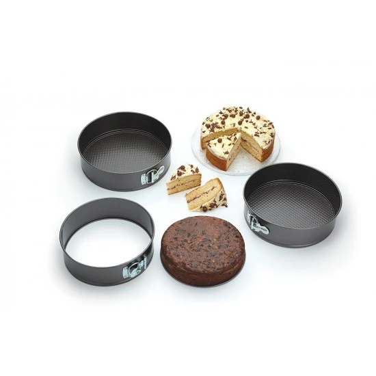 Kitchen Craft Non-Stick Springform Cake Tins (Set of 3 : 8½", 9½" and 10"), KCCAKESET3 Shop quality Kitchen Craft Non-Stick Springform Cake Tins (Set of 3 : 8½", 9½" and 10") in Kenya from vituzote.com Shop in-store or online and get countrywide delivery!