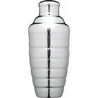 BarCraft Stainless Steel Mirror Polished Finish Cocktail Shaker, 500ml
