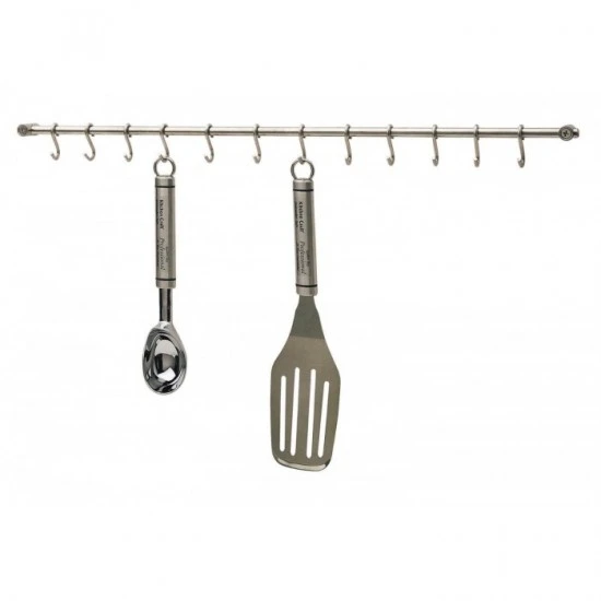 Kitchen Craft Stainless Steel Utensil 12 hook Hanging Rack - Silver - 52 cm, KCRACKDL Shop quality Kitchen Craft Stainless Steel Utensil 12 hook Hanging Rack - Silver - 52 cm in Kenya from vituzote.com Shop in-store or online and get countrywide delivery!