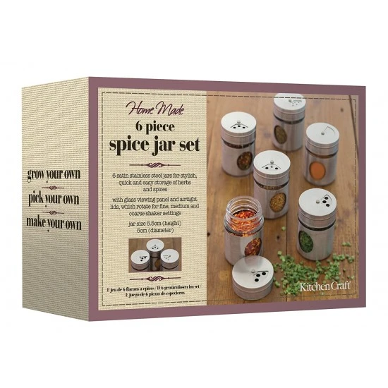 Shop quality Home Made Spice Jars/Herb Pots, Stainless Steel, Silver, Set of 6 in Kenya from vituzote.com Shop in-store or online and get countrywide delivery!