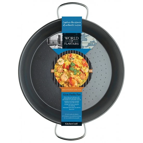 World Of Flavours Mediterranean Non-Stick 32cm Paella Pan, KCPAELLA32NS Shop quality World Of Flavours Mediterranean Non-Stick 32cm Paella Pan in Kenya from vituzote.com Shop in-store or online and get countrywide delivery!