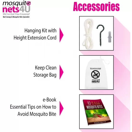 4U Mosquito Double-Net Bed, Large, White, Canopy Maximum, No Skin Irritation, Free Natural Repellent, X000098HZJ Shop quality 4U Mosquito Double-Net Bed, Large, White, Canopy Maximum, No Skin Irritation, Free Natural Repellent in Kenya from vituzote.com Shop in-store or online and get countrywide delivery!