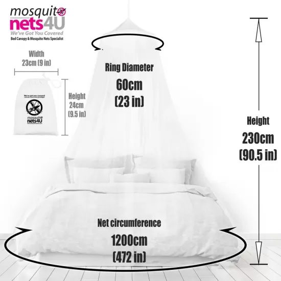 Shop quality 4U Mosquito Double-Net Bed, Large, White, Canopy Maximum, No Skin Irritation, Free Natural Repellent in Kenya from vituzote.com Shop in-store or online and get countrywide delivery!