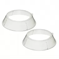 Kitchen Craft 2-Piece Microwave-Stacking Plate Rings, 22cm Base Diameter