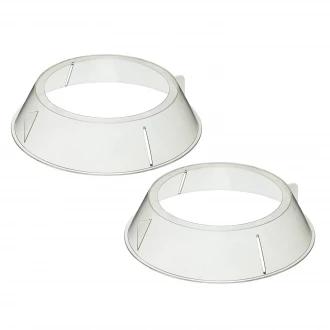 Kitchen Craft 2-Piece Microwave-Stacking Plate Rings, 22cm Base Diameter