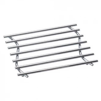 Kitchen Craft Heavy-Duty Chrome-Plated Medium Metal Trivet, 27 x 20 cm (10.5" x 8")