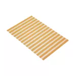 Kitchen Craft Woven Vinyl Placemat, 45 x 30 cm (17.5" x 12") - Orange Stripes ( Reversible & Heat Resistant)
