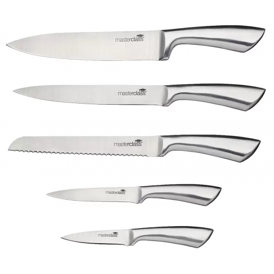 Master Class Cortes 5-Piece Stainless Steel Knife Set and Knife Block, MCKNB60 Shop quality Master Class Cortes 5-Piece Stainless Steel Knife Set and Knife Block in Kenya from vituzote.com Shop in-store or online and get countrywide delivery!