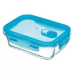 Pure Seal Airtight Glass Food Container / Oven Dish, 600 ml - Rectangular