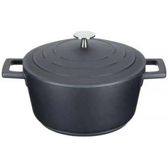 Master Class Induction-Safe Non-Stick Casserole Dish, 2.5 Liters - Black