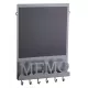 Living Nostalgia Magnetic Memo Board/Chalkboard, Grey/Black, 43.5 x 30 cm/(17 in x 1 in x 3 in), LNMEMO Shop quality Living Nostalgia Magnetic Memo Board/Chalkboard, Grey/Black, 43.5 x 30 cm/(17 in x 1 in x 3 in) in Kenya from vituzote.com Shop in-store or online and get countrywide delivery!