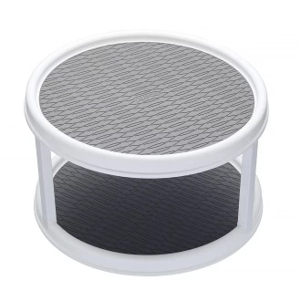 Copco 2-Tier Rotating Food Storage Rack/Kitchen Cupboard Organiser, 30 x 19 cm (12" x 7.5")