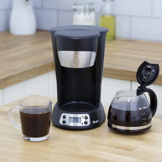 Swan 750ml Programmable Coffee Maker with Anti Drip Function, 700w, Black, SK13130N Shop quality Swan 750ml Programmable Coffee Maker with Anti Drip Function, 700w, Black in Kenya from vituzote.com Shop in-store or online and get countrywide delivery!