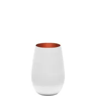 Stolzle Olympic Glass Tumbler , Matt White + Bronze, 465 ML - Sold Per Piece (Made in Germany)
