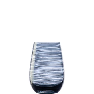 Stolzle Twister Smoky Blue Tumbler Glasses, 465 ML - (Made in Germany) - Sold per piece