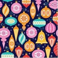 Wrapping Gift Paper Festive Pattern - 59.5cm W X 42cm L