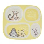Dunelm Kids Winnie the Pooh Divider Plate - Made of Bamboo