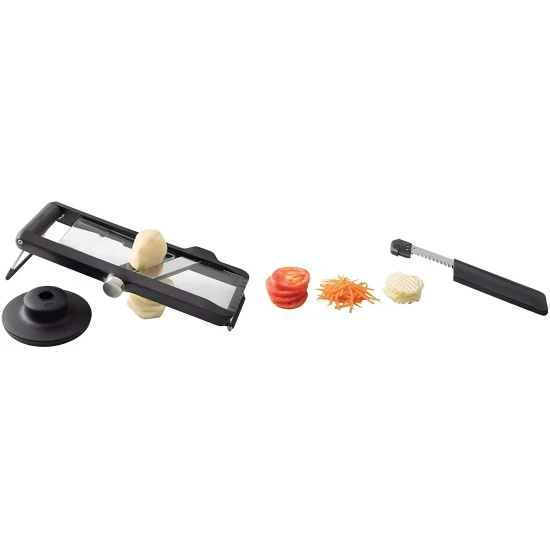 Chef n Glass Premium Mandoline Glass Deck with Slicer with 3 Cutting Blades, Black, 5255883KC Shop quality Chef n Glass Premium Mandoline Glass Deck with Slicer with 3 Cutting Blades, Black in Kenya from vituzote.com Shop in-store or online and get countrywide delivery!
