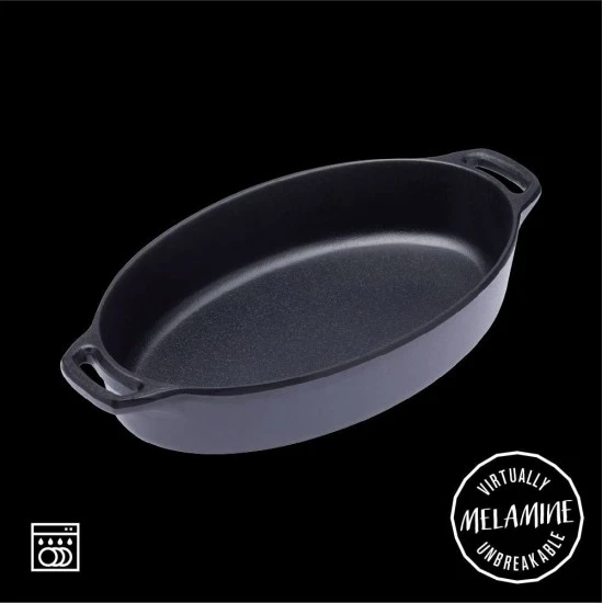 Kitchen Craft Mini Cast Iron-Look Melamine Serving Dish with Handles - (8 Inches x 4½ Inches), KCMELOVDISH Shop quality Kitchen Craft Mini Cast Iron-Look Melamine Serving Dish with Handles - (8 Inches x 4½ Inches) in Kenya from vituzote.com Shop in-store or online and get countrywide delivery!