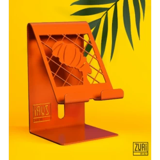 Zuri Desk Mobile Phone Holder (Steel) – Orange Design