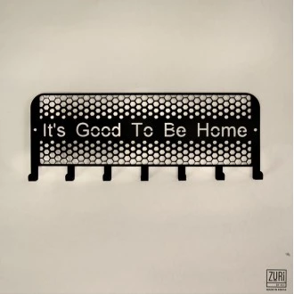 Zuri Good To Be Home'Design Wall Hanging Key Holder Rack , Made in Kenya	