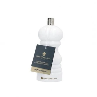 Master Class Salt or Pepper Ceramic Mill Grinder (12cm) - White