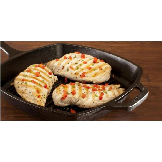 Lodge Pre-Seasoned Square Ribbed Cast Iron Grill Pan, 10.5-inch, L8SGP3INT Shop quality Lodge Pre-Seasoned Square Ribbed Cast Iron Grill Pan, 10.5-inch in Kenya from vituzote.com Shop in-store or online and get countrywide delivery!