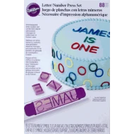 Wilton 88-Piece Alphabet Letter and Number Press Set