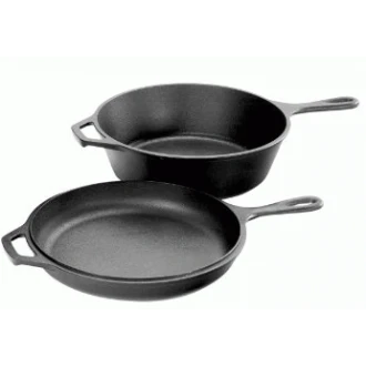 Lodge Pre-Seasoned Cast-Iron Combo Cooker, 3-Litre Lodge Pre-Seasoned Cast-Iron Combo Cooker, 3-Litre
