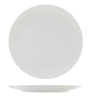 Neville Genware Incise Porcelain Solara Coupe Plate 25.5cm(25.5 x 2.4cm (Dia x H))